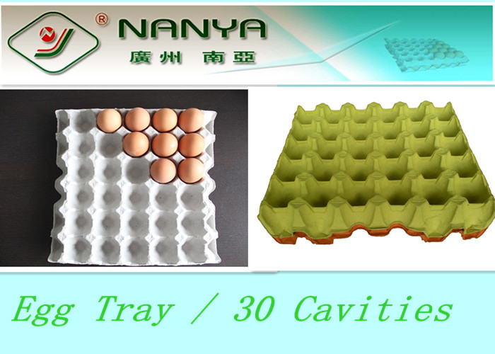 Vassoio eliminabile modellato polpa biodegradabile dell'uovo dei prodotti con 30 cavità