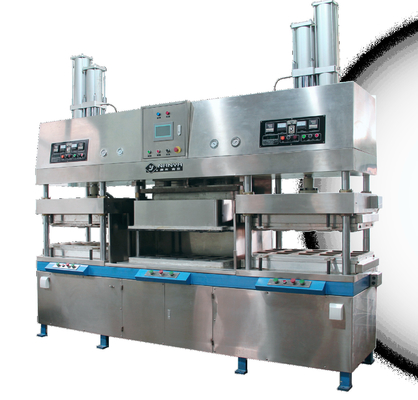 Macchina di modellazione servo a trazione completamente automatica per la polpa di canna da zucchero con grande capacità 6000 pezzi/ora