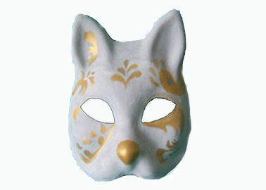 Maschera riciclata del gatto dei prodotti modellata polpa per gli accessori del costume del partito di signora