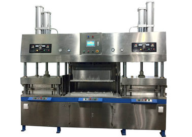 Macchina di fabbricazione di piatti di carta di modellatura della cartapesta semiautomatica eliminabile