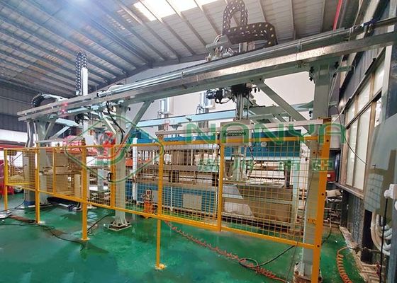 La polpa delle stoviglie della bagassa della canna da zucchero la macchina di formatura con il braccio del robot