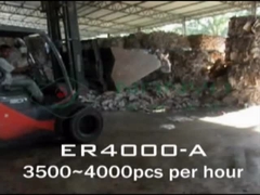 Linea di produzione per lo stampaggio della polpa con schermo tattile tipo rotativo